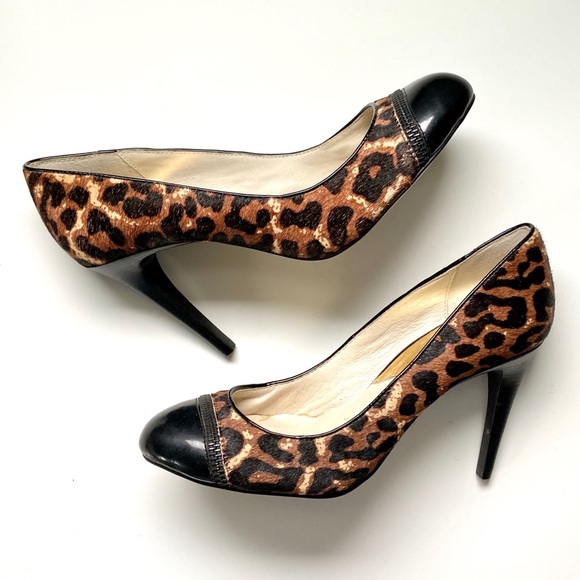 leopard and black heels